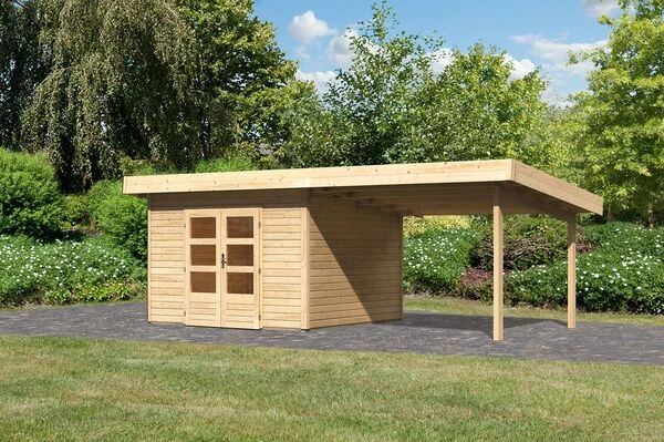 KARIBU Gartenhaus Northeim 3, Fichtenholz 38 Mm, Pultdach 4 KARIBU Gartenhaus Northeim 3, Fichtenholz 38 Mm, Pultdach – Bild 2