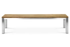 OUTFLEXX Gartenbank, Edelstahl/recyceltes FSC®-Teak, 160x40x45cm, Rustikal Gebürstet 9 OUTFLEXX Gartenbank, Edelstahl/recyceltes FSC®-Teak, 160x40x45cm, Rustikal Gebürstet -Gartenmoebel Verkaufs-Shop 2 18316.jpg