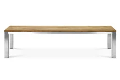 OUTFLEXX Gartenbank, Edelstahl/recyceltes FSC®-Teak, 180x40x45cm, Rustikal Gebürstet 10 OUTFLEXX Gartenbank, Edelstahl/recyceltes FSC®-Teak, 180x40x45cm, Rustikal Gebürstet -Gartenmoebel Verkaufs-Shop 2 18317.jpg