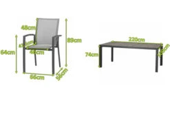 SIENA GARDEN Velia / Silva Dining Set, Anthrazit/washed Grey, Alu/Ranotex/Keramik, 8 Sessel, Tisch 220 X 100 Cm 20 SIENA GARDEN Velia / Silva Dining Set, Anthrazit/washed Grey, Alu/Ranotex/Keramik, 8 Sessel, Tisch 220 X 100 Cm -Gartenmoebel Verkaufs-Shop 2 21493.jpg