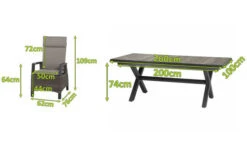 SIENA GARDEN Corido / Sincro Sitzgruppe, Charcoal, Alu / Gardino®-Geflecht, 4 Diningsessel, Ausziehtisch 205/265 X 103 Cm 23 SIENA GARDEN Corido / Sincro Sitzgruppe, Charcoal, Alu / Gardino®-Geflecht, 4 Diningsessel, Ausziehtisch 205/265 X 103 Cm -Gartenmoebel Verkaufs-Shop 2 21520.jpg