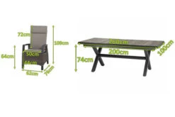 SIENA GARDEN Corido / Sincro Sitzgruppe, Charcoal, Alu / Gardino®-Geflecht, 6 Diningsessel, Ausziehtisch 205/265 X 103 Cm 23 SIENA GARDEN Corido / Sincro Sitzgruppe, Charcoal, Alu / Gardino®-Geflecht, 6 Diningsessel, Ausziehtisch 205/265 X 103 Cm -Gartenmoebel Verkaufs-Shop 2 21521.jpg