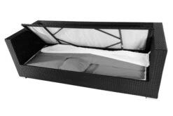 OUTFLEXX Dreisitzer-Sofa, Schwarz, Polyrattan, 210x85x70cm, Inkl. Polster + Wasserfeste Kissenbox -Gartenmoebel Verkaufs-Shop 2 2392 1 BOX.jpg