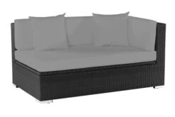 OUTFLEXX 2-Sitzer Ecksofa, Schwarz, Polyrattan, 145x85x70cm, Armlehne Links, Wasserfeste Kissenbox 8 OUTFLEXX 2-Sitzer Ecksofa, Schwarz, Polyrattan, 145x85x70cm, Armlehne Links, Wasserfeste Kissenbox -Gartenmoebel Verkaufs-Shop 2 2392 3 BOX.jpg