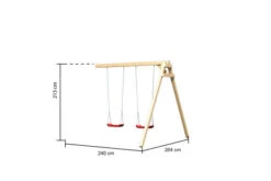 KARIBU Lotti Spielturm, Naturbelassen, Nordische Fichte, 107x107x291cm, Mit Doppelschaukel 11 KARIBU Lotti Spielturm, Naturbelassen, Nordische Fichte, 107x107x291cm, Mit Doppelschaukel -Gartenmoebel Verkaufs-Shop 30399 2 05.jpg