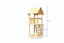 KARIBU Lotti Spielturm, Naturbelassen, Nordische Fichte, 107x107x291cm, Mit Kletterwand ECO 12 KARIBU Lotti Spielturm, Naturbelassen, Nordische Fichte, 107x107x291cm, Mit Kletterwand ECO -Gartenmoebel Verkaufs-Shop 30401 2 05.jpg
