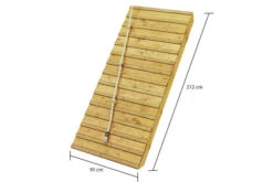 KARIBU Benjamin Stelzenhaus, Naturbelassen, Nordische Fichte, 198x244x309cm, Mit Rutsche Rot Und Holzrampe 12 KARIBU Benjamin Stelzenhaus, Naturbelassen, Nordische Fichte, 198x244x309cm, Mit Rutsche Rot Und Holzrampe -Gartenmoebel Verkaufs-Shop 30416 10 04.jpg