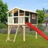 KARIBU Benjamin Stelzenhaus, Terragrau, Nordische Fichte, 198x244x309cm, Mit Rutsche Rot Und Netzrampe 1 KARIBU Benjamin Stelzenhaus, Terragrau, Nordische Fichte, 198x244x309cm, Mit Rutsche Rot Und Netzrampe -Gartenmoebel Verkaufs-Shop 30416 6 01.jpg