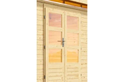 KARIBU Gartenhaus Kastorf 7, Naturbelassen, Fichtenholz 28mm, 396 X 244 X 222 Cm, Flachdach, Inkl. Oberlicht 14 KARIBU Gartenhaus Kastorf 7, Naturbelassen, Fichtenholz 28mm, 396 X 244 X 222 Cm, Flachdach, Inkl. Oberlicht -Gartenmoebel Verkaufs-Shop 30463 3 03.jpg