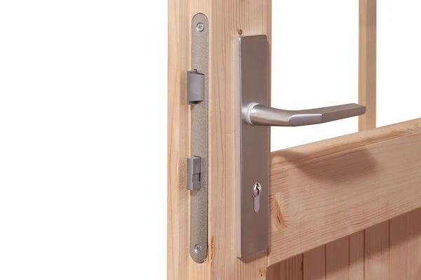 KARIBU Gartenhaus Kastorf 7, Naturbelassen, Fichtenholz 28mm, 396 X 244 X 222 Cm, Flachdach, Inkl. Oberlicht 6 KARIBU Gartenhaus Kastorf 7, Naturbelassen, Fichtenholz 28mm, 396 X 244 X 222 Cm, Flachdach, Inkl. Oberlicht – Bild 4