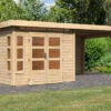 KARIBU Gartenhaus Kastorf6 , Naturbelassen, Fichtenholz 28mm, 612 X 274 X 222 Cm, Flachdach, Anbau 3,2m Mit Rückwand 2 KARIBU Gartenhaus Kastorf6 , Naturbelassen, Fichtenholz 28mm, 612 X 274 X 222 Cm, Flachdach, Anbau 3,2m Mit Rückwand -Gartenmoebel Verkaufs-Shop 30468 1 01.jpg