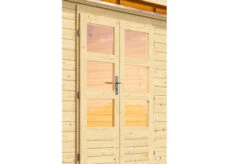 KARIBU Gartenhaus Kastorf7 , Naturbelassen, Fichtenholz 28mm, 702 X 244 X 222 Cm, Flachdach, Anbau 3,2m Mit Rück- Und Seitenwand 12 KARIBU Gartenhaus Kastorf7 , Naturbelassen, Fichtenholz 28mm, 702 X 244 X 222 Cm, Flachdach, Anbau 3,2m Mit Rück- Und Seitenwand -Gartenmoebel Verkaufs-Shop 30469 3 02.jpg