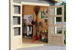 KARIBU Gartenhaus Theres 7, Terragrau, Fichtenholz 28mm, 337 X 304 X 250 Cm, Satteldach, Massivholzdach 12 KARIBU Gartenhaus Theres 7, Terragrau, Fichtenholz 28mm, 337 X 304 X 250 Cm, Satteldach, Massivholzdach -Gartenmoebel Verkaufs-Shop 30470 4 02.jpg