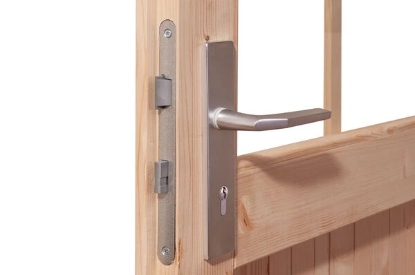 KARIBU Gartenhaus Theres 3, Terragrau, Fichtenholz 28mm, 528 X 240 X 242 Cm, Satteldach, Inkl. Dachausbauelement 5 KARIBU Gartenhaus Theres 3, Terragrau, Fichtenholz 28mm, 528 X 240 X 242 Cm, Satteldach, Inkl. Dachausbauelement – Bild 3