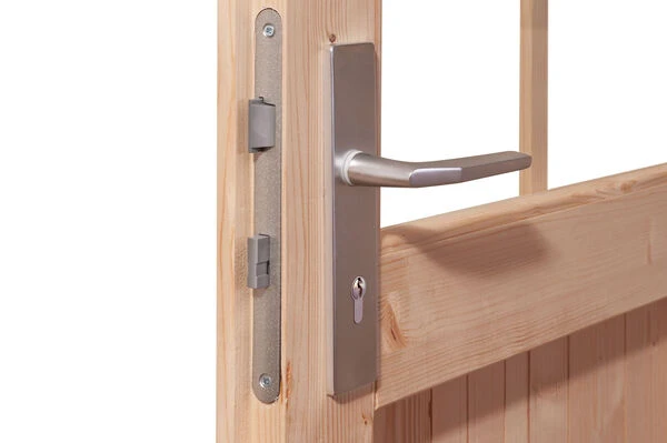 KARIBU Gartenhaus Theres 3, Terragrau, Fichtenholz 28mm, 767 X 240 X 242 Cm, Satteldach, 2 Dachausbauelemente 5 KARIBU Gartenhaus Theres 3, Terragrau, Fichtenholz 28mm, 767 X 240 X 242 Cm, Satteldach, 2 Dachausbauelemente – Bild 3