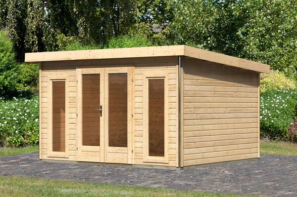 KARIBU Gartenhaus Radeburg 2, Naturbelassen, Fichtenholz 40mm, 406 X 309 X 229,5 Cm, Pultdach, Inkl. 2 Drehkippfenster 3 KARIBU Gartenhaus Radeburg 2, Naturbelassen, Fichtenholz 40mm, 406 X 309 X 229,5 Cm, Pultdach, Inkl. 2 Drehkippfenster