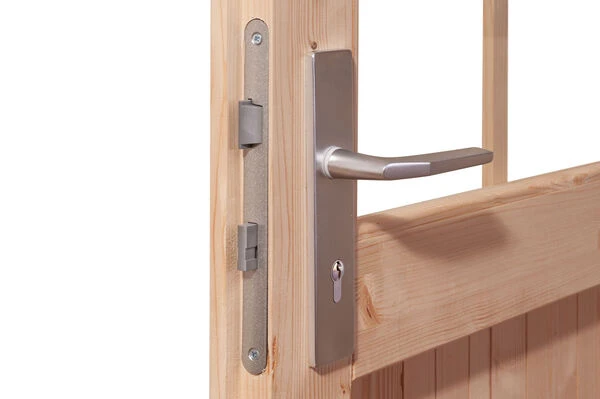 KARIBU Gartenhaus Radeburg 2, Naturbelassen, Fichtenholz 40mm, 406 X 309 X 229,5 Cm, Pultdach, Inkl. 2 Drehkippfenster 6 KARIBU Gartenhaus Radeburg 2, Naturbelassen, Fichtenholz 40mm, 406 X 309 X 229,5 Cm, Pultdach, Inkl. 2 Drehkippfenster – Bild 4