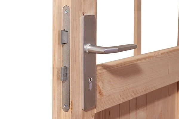 KARIBU Gartenhaus Radeburg 2, Naturbelassen, Fichtenholz 40mm, 724 X 309 X 229,5 Cm, Pultdach, Anbau 3,3m 5 KARIBU Gartenhaus Radeburg 2, Naturbelassen, Fichtenholz 40mm, 724 X 309 X 229,5 Cm, Pultdach, Anbau 3,3m – Bild 3