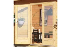 KARIBU Gartenhaus Radeburg 2, Naturbelassen, Fichtenholz 40mm, 724 X 309 X 229,5 Cm, Pultdach, Anbau 3,3m Mit Rückwand -Gartenmoebel Verkaufs-Shop 30478 1 03.jpg