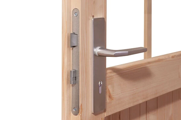 KARIBU Gartenhaus Radeburg 3, Naturbelassen, Fichtenholz 40mm, 724 X 369 X 229,5 Cm, Pultdach, Anbau 3,3m 6 KARIBU Gartenhaus Radeburg 3, Naturbelassen, Fichtenholz 40mm, 724 X 369 X 229,5 Cm, Pultdach, Anbau 3,3m – Bild 4