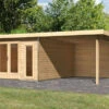KARIBU Gartenhaus Radeburg 3, Naturbelassen, Fichtenholz 40mm, 724 X 369 X 229,5 Cm, Pultdach, Anbau 3,3m Mit Rückwand 2 KARIBU Gartenhaus Radeburg 3, Naturbelassen, Fichtenholz 40mm, 724 X 369 X 229,5 Cm, Pultdach, Anbau 3,3m Mit Rückwand -Gartenmoebel Verkaufs-Shop 30480 1 01.jpg