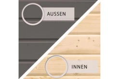 KARIBU Gartenhaus Askola 5, Terragrau, Fichtenholz 19mm, 554 X 246 X 211 Cm, Flachdach, Anbau 2,4m -Gartenmoebel Verkaufs-Shop 30536 2 04.jpg