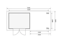 KARIBU Gartenhaus Askola5 , Terragrau, Fichtenholz 19mm, 554 X 246 X 211 Cm, Flachdach, Anbau 2,4m Mit Rück- Und Seitenwand 17 KARIBU Gartenhaus Askola5 , Terragrau, Fichtenholz 19mm, 554 X 246 X 211 Cm, Flachdach, Anbau 2,4m Mit Rück- Und Seitenwand -Gartenmoebel Verkaufs-Shop 30538 2 06.jpg
