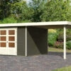 KARIBU Gartenhaus Askola 6, Terragrau, Fichtenholz 19mm, 591,5 X 306 X 216 Cm, Flachdach, Seitlicher Anbau 2,8m 2 KARIBU Gartenhaus Askola 6, Terragrau, Fichtenholz 19mm, 591,5 X 306 X 216 Cm, Flachdach, Seitlicher Anbau 2,8m -Gartenmoebel Verkaufs-Shop 30539 4 01.jpg