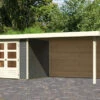 KARIBU Gartenhaus Askola 3, Terragrau, Fichtenholz 19mm, 528,5 X 217 X 211 Cm, Flachdach, Seitlicher Anbau 2,8m Mit Rückwand 2 KARIBU Gartenhaus Askola 3, Terragrau, Fichtenholz 19mm, 528,5 X 217 X 211 Cm, Flachdach, Seitlicher Anbau 2,8m Mit Rückwand -Gartenmoebel Verkaufs-Shop 30540 4 01.jpg