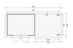 KARIBU Gartenhaus Askola 4, Naturbelassen, Fichtenholz 19mm, 591,5 X 217 X 211 Cm, Flachdach, Seitlicher Anbau 2,8m Mit Rückwand -Gartenmoebel Verkaufs-Shop 30540 7 06.jpg