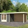 KARIBU Gartenhaus Askola 4, Terragrau, Fichtenholz 19mm, 591,5 X 217 X 211 Cm, Flachdach, Seitlicher Anbau 2,8m Mit Rückwand 1 KARIBU Gartenhaus Askola 4, Terragrau, Fichtenholz 19mm, 591,5 X 217 X 211 Cm, Flachdach, Seitlicher Anbau 2,8m Mit Rückwand -Gartenmoebel Verkaufs-Shop 30540 8 01.jpg