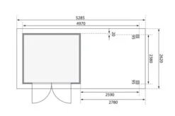KARIBU Gartenhaus Askola3,5 , Terragrau, Fichtenholz 19mm, 528,5 X 246 X 211 Cm, Flachdach, Seitlicher Anbau 2,8m Mit Rück- Und Seitenwand 17 KARIBU Gartenhaus Askola3,5 , Terragrau, Fichtenholz 19mm, 528,5 X 246 X 211 Cm, Flachdach, Seitlicher Anbau 2,8m Mit Rück- Und Seitenwand -Gartenmoebel Verkaufs-Shop 30541 1 06.jpg