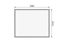 KARIBU Gartenhaus Kerko 5, Terragrau, Fichtenholz 19mm, 329 X 246 X 210 Cm, Flachdach, Doppelflügeltür -Gartenmoebel Verkaufs-Shop 30542 2 06.jpg