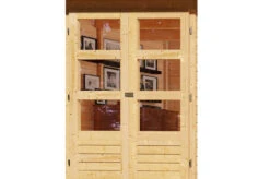KARIBU Gartenhaus Kerko 5, Naturbelassen, Fichtenholz 19mm, 554 X 246 X 210 Cm, Flachdach, Anbau 2,4m 13 KARIBU Gartenhaus Kerko 5, Naturbelassen, Fichtenholz 19mm, 554 X 246 X 210 Cm, Flachdach, Anbau 2,4m -Gartenmoebel Verkaufs-Shop 30543 1 02.jpg
