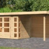 KARIBU Gartenhaus Kerko 3, Naturbelassen, Fichtenholz 19mm, 508 X 217 X 211 Cm, Flachdach, Anbau 2,4m Mit Rückwand 2 KARIBU Gartenhaus Kerko 3, Naturbelassen, Fichtenholz 19mm, 508 X 217 X 211 Cm, Flachdach, Anbau 2,4m Mit Rückwand -Gartenmoebel Verkaufs-Shop 30544 1 01.jpg