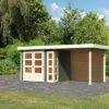 KARIBU Gartenhaus Kerko 3, Terragrau, Fichtenholz 19mm, 508 X 217 X 211 Cm, Flachdach, Anbau 2,4m Mit Rückwand 1 KARIBU Gartenhaus Kerko 3, Terragrau, Fichtenholz 19mm, 508 X 217 X 211 Cm, Flachdach, Anbau 2,4m Mit Rückwand -Gartenmoebel Verkaufs-Shop 30544 2 01.jpg