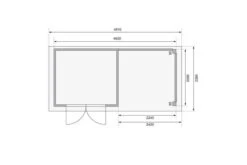 KARIBU Gartenhaus Kerko 3, Terragrau, Fichtenholz 19mm, 508 X 217 X 211 Cm, Flachdach, Anbau 2,4m Mit Rückwand 17 KARIBU Gartenhaus Kerko 3, Terragrau, Fichtenholz 19mm, 508 X 217 X 211 Cm, Flachdach, Anbau 2,4m Mit Rückwand -Gartenmoebel Verkaufs-Shop 30544 2 06.jpg