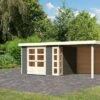KARIBU Gartenhaus Kerko 5, Terragrau, Fichtenholz 19mm, 554 X 246 X 210 Cm, Flachdach, Anbau 2,4m Mit Rückwand 2 KARIBU Gartenhaus Kerko 5, Terragrau, Fichtenholz 19mm, 554 X 246 X 210 Cm, Flachdach, Anbau 2,4m Mit Rückwand -Gartenmoebel Verkaufs-Shop 30544 6 01.jpg