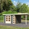 KARIBU Gartenhaus Kerko 6, Terragrau, Fichtenholz 19mm, 334 X 306 X 216 Cm, Flachdach, Anbau 2,8m 2 KARIBU Gartenhaus Kerko 6, Terragrau, Fichtenholz 19mm, 334 X 306 X 216 Cm, Flachdach, Anbau 2,8m -Gartenmoebel Verkaufs-Shop 30546 4 01.jpg