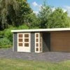 KARIBU Gartenhaus Kerko 4, Terragrau, Fichtenholz 19mm, 609 X 217 X 211 Cm, Flachdach, Anbau 2,8m Mit Rückwand 2 KARIBU Gartenhaus Kerko 4, Terragrau, Fichtenholz 19mm, 609 X 217 X 211 Cm, Flachdach, Anbau 2,8m Mit Rückwand -Gartenmoebel Verkaufs-Shop 30547 4 01.jpg