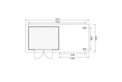KARIBU Gartenhaus Kerko 5, Terragrau, Fichtenholz 19mm, 591,5 X 246 X 210 Cm, Flachdach, Anbau 2,8m Mit Rück- Und Seitenwand -Gartenmoebel Verkaufs-Shop 30548 2 06.jpg
