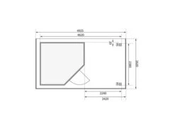 KARIBU Gartenhaus Schwandorf 5, Terragrau, Fichtenholz 19mm, 493 X 246 X 218 Cm, Flachdach, Anbau 2,4m Mit Rückwand 17 KARIBU Gartenhaus Schwandorf 5, Terragrau, Fichtenholz 19mm, 493 X 246 X 218 Cm, Flachdach, Anbau 2,4m Mit Rückwand -Gartenmoebel Verkaufs-Shop 30549 4 06.jpg
