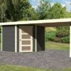 KARIBU Gartenhaus Schwandorf 5, Terragrau, Fichtenholz 19mm, 530 X 246 X 218 Cm, Flachdach, Anbau 2,8m 1 KARIBU Gartenhaus Schwandorf 5, Terragrau, Fichtenholz 19mm, 530 X 246 X 218 Cm, Flachdach, Anbau 2,8m -Gartenmoebel Verkaufs-Shop 30550 01.jpg