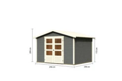 KARIBU Gartenhaus Amberg 4, Terragrau, Fichtenholz 19mm, 272 X 246 X 209 Cm, Satteldach, Doppelflügeltür 15 KARIBU Gartenhaus Amberg 4, Terragrau, Fichtenholz 19mm, 272 X 246 X 209 Cm, Satteldach, Doppelflügeltür -Gartenmoebel Verkaufs-Shop 30553 2 05.jpg