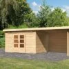 KARIBU Gartenhaus Kandern7 , Naturbelassen, Fichtenholz 28mm, 702 X 244 X 222 Cm, Pultdach, Anbau 3,2m Mit Rückwand 2 KARIBU Gartenhaus Kandern7 , Naturbelassen, Fichtenholz 28mm, 702 X 244 X 222 Cm, Pultdach, Anbau 3,2m Mit Rückwand -Gartenmoebel Verkaufs-Shop 30559 3 01.jpg