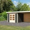 KARIBU Gartenhaus Kandern6 , Terragrau, Fichtenholz 28mm, 612 X 274 X 222 Cm, Pultdach, Anbau 3,2m Mit Rück- Und Seitenwand 1 KARIBU Gartenhaus Kandern6 , Terragrau, Fichtenholz 28mm, 612 X 274 X 222 Cm, Pultdach, Anbau 3,2m Mit Rück- Und Seitenwand -Gartenmoebel Verkaufs-Shop 30560 1 01.jpg