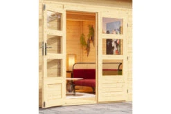 KARIBU Gartenhaus Northeim 3, Naturbelassen, Fichtenholz 40mm, 664 X 309 X 229 Cm, Pultdach, Anbau 3m Mit Rückwand 13 KARIBU Gartenhaus Northeim 3, Naturbelassen, Fichtenholz 40mm, 664 X 309 X 229 Cm, Pultdach, Anbau 3m Mit Rückwand -Gartenmoebel Verkaufs-Shop 30561 1 02.jpg