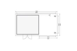 KARIBU Gartenhaus Northeim 5, Terragrau, Fichtenholz 40mm, 724 X 369 X 229 Cm, Pultdach, Anbau 3m Mit Rückwand 17 KARIBU Gartenhaus Northeim 5, Terragrau, Fichtenholz 40mm, 724 X 369 X 229 Cm, Pultdach, Anbau 3m Mit Rückwand -Gartenmoebel Verkaufs-Shop 30561 6 06.jpg