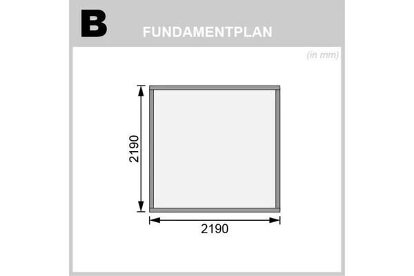 KARIBU Gartenhaus Bastrup 2, Anthrazit, Fichtenholz 28mm, 237 X 237 X 220 Cm, Pultdach, Eco Doppelflügeltür 9 KARIBU Gartenhaus Bastrup 2, Anthrazit, Fichtenholz 28mm, 237 X 237 X 220 Cm, Pultdach, Eco Doppelflügeltür – Bild 7