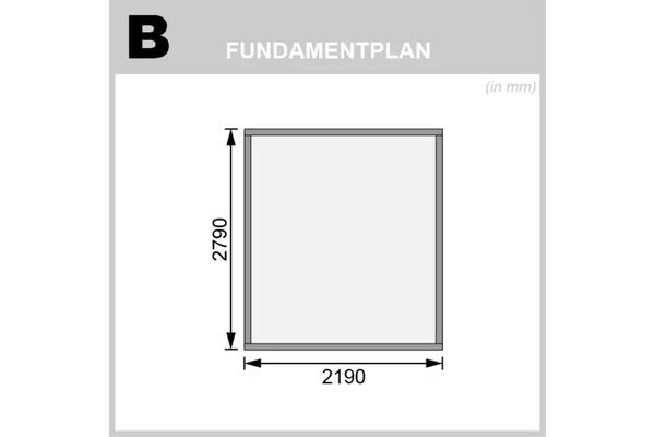 KARIBU Gartenhaus Bastrup 4, Anthrazit, Fichtenholz 28mm, 237 X 297 X 222 Cm, Pultdach, Eco Doppelflügeltür 8 KARIBU Gartenhaus Bastrup 4, Anthrazit, Fichtenholz 28mm, 237 X 297 X 222 Cm, Pultdach, Eco Doppelflügeltür – Bild 6